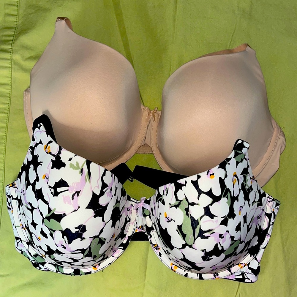 TWO NEW Size 38DDD Auden Everyday underwire bras